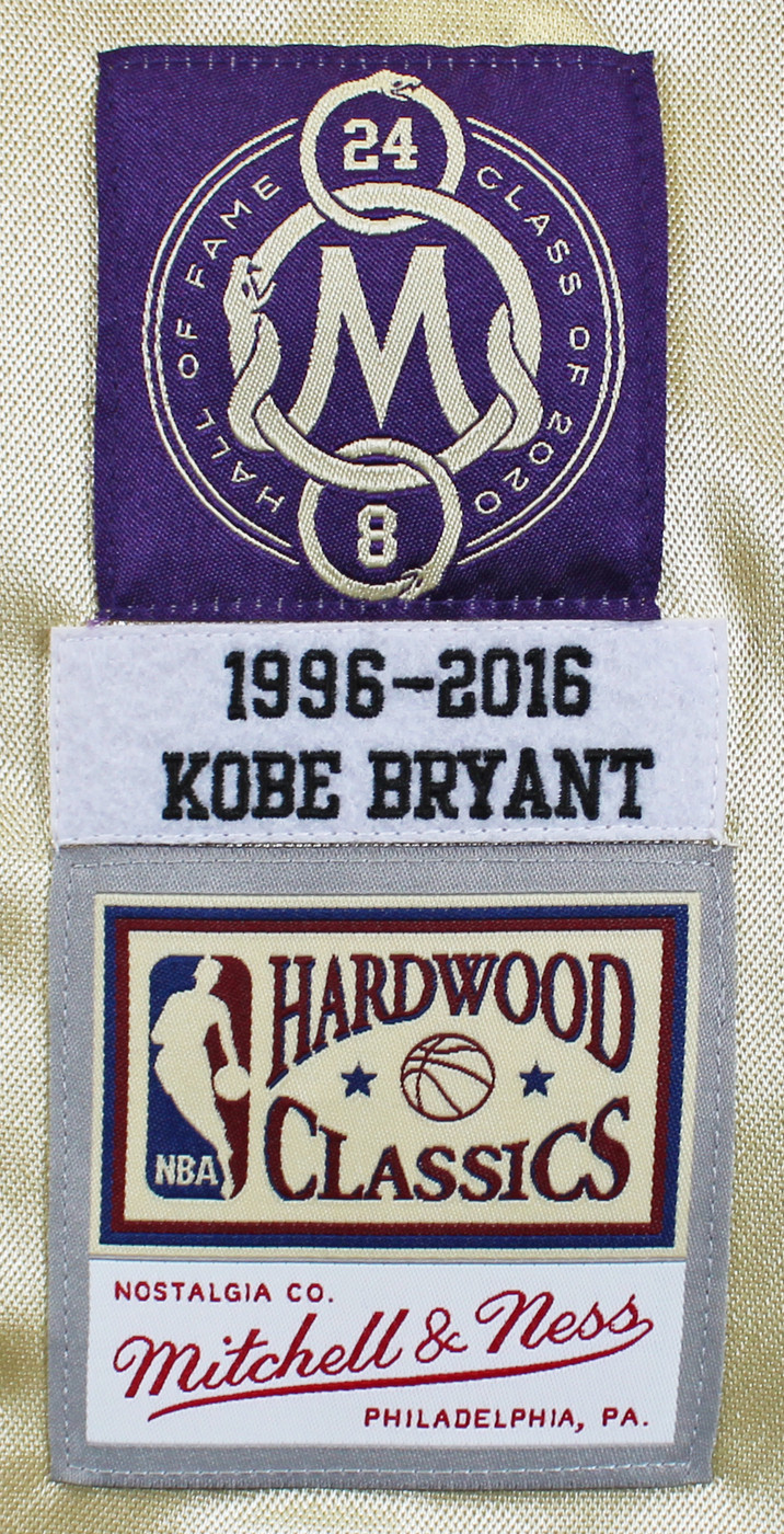 Lakers Kobe Bryant Signed M&N 1996-16 Black Mamba HOF HWC Jersey PSA/DNA #B13538