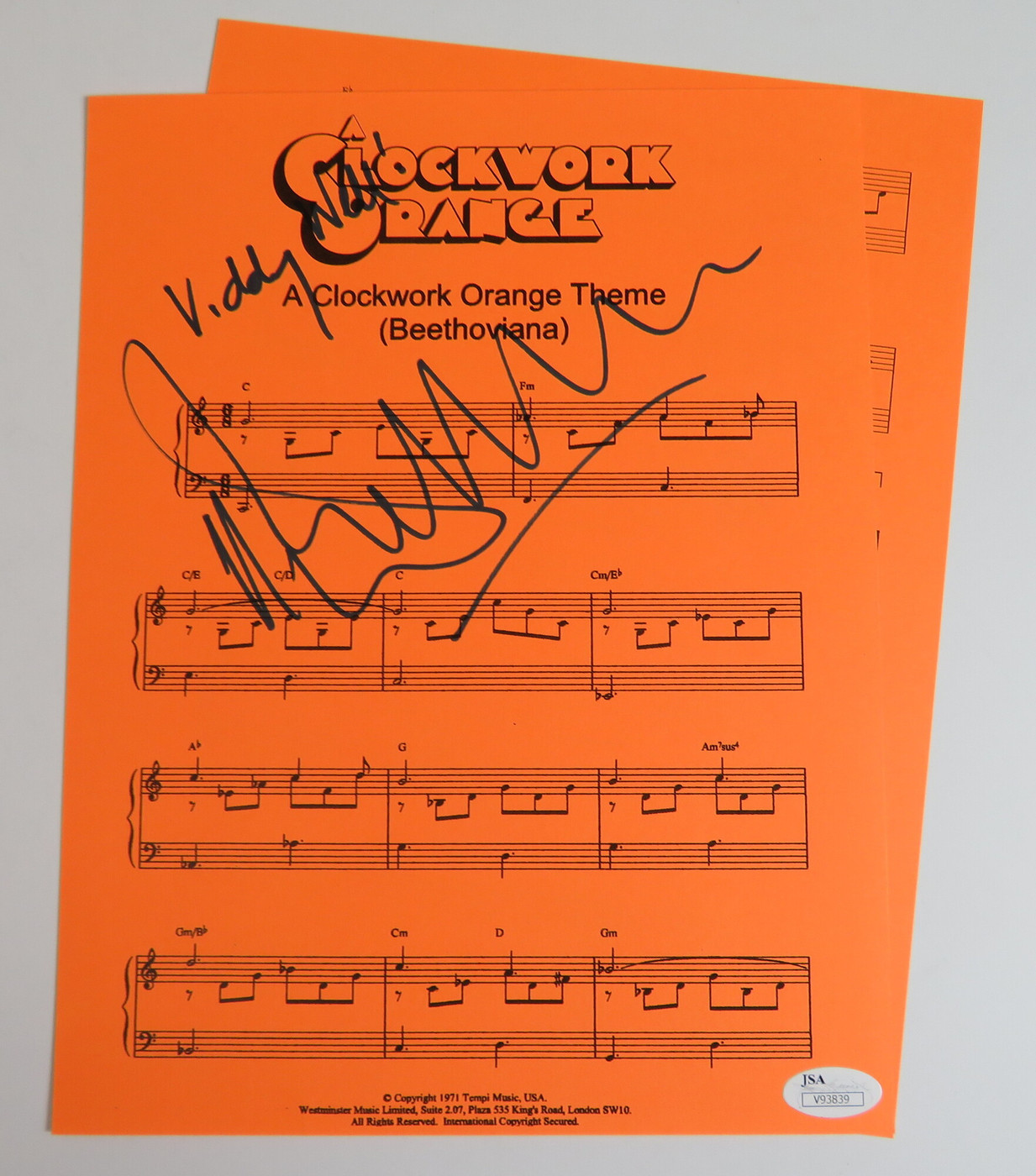 A Clockwork Orange Theme (Beethoviana) (V93839)