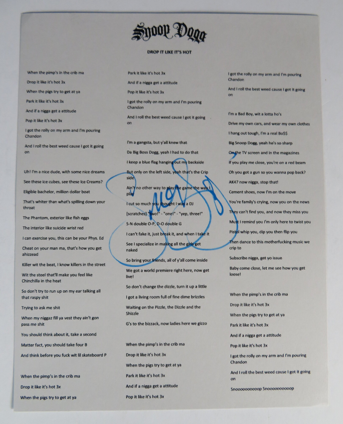 Drop It Like It's Hot