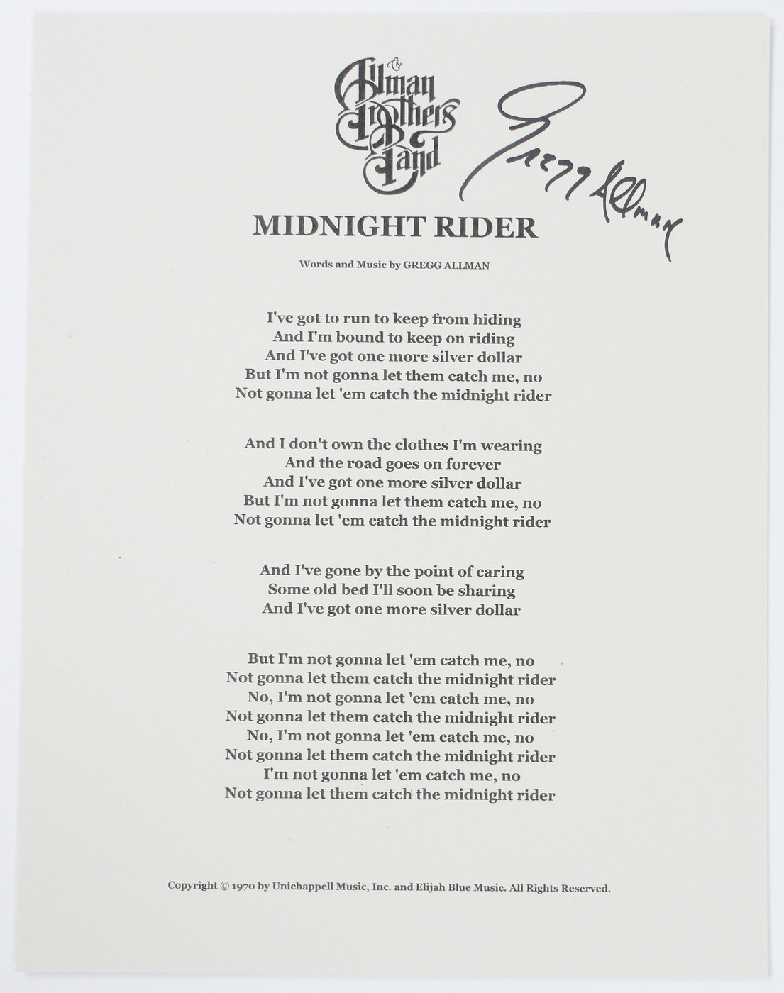 Midnight Rider (EE60509)