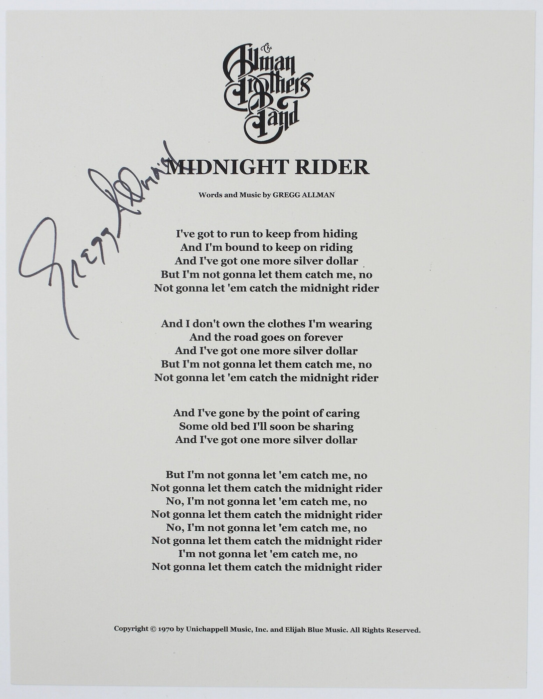 Midnight Rider (EE60512)
