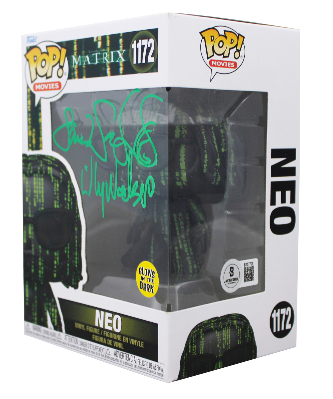 FUNKO POP マトリックス ネオ Neo 1172 蓄光【限定】 Lilly & Lana Wachowski The Matrix Signed Neo #1172 Funko Pop