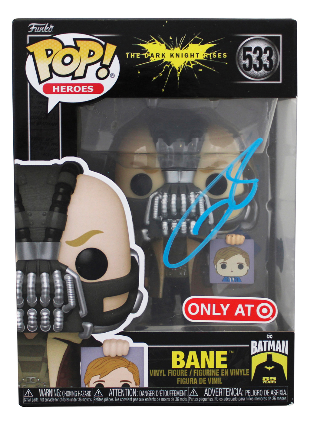 Tom Hardy Batman The Dark Knight Rises Signed #533 Funko Pop Figure BAS  #BT57789