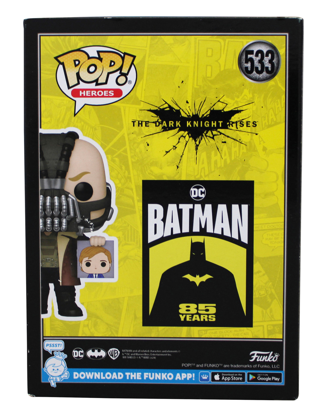 Tom Hardy Batman The Dark Knight Rises Signed #533 Funko Pop