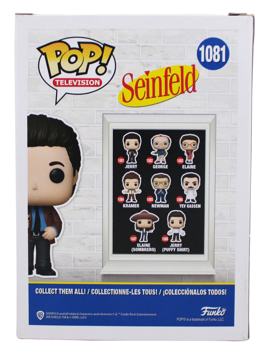 Jerry Seinfeld Authentic Signed Jerry #1081 Funko Pop Vinyl Figure