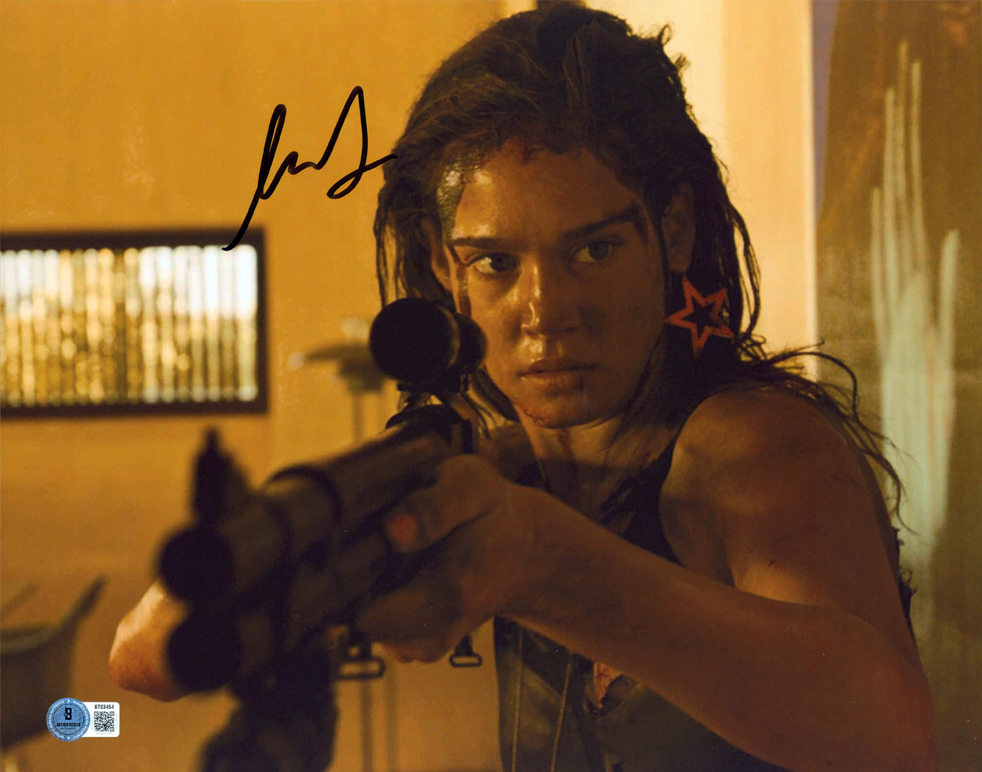 Matilda Lutz Revenge Authentic Signed 11x14 Horizontal Photo BAS #BT03454
