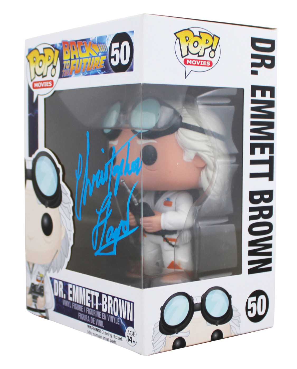Christopher Lloyd Back To The Future Signed #50 Funko Pop Figure