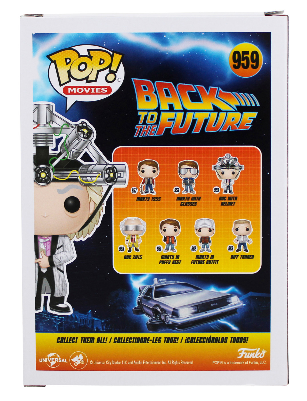 Christopher Lloyd Back To The Future Signed #959 Funko Pop Figure JSA #WIT684391