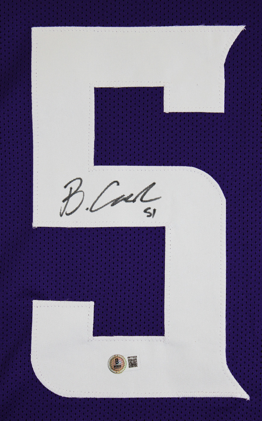 Blake Cashman Authentic Signed Purple Pro Style Jersey Autographed