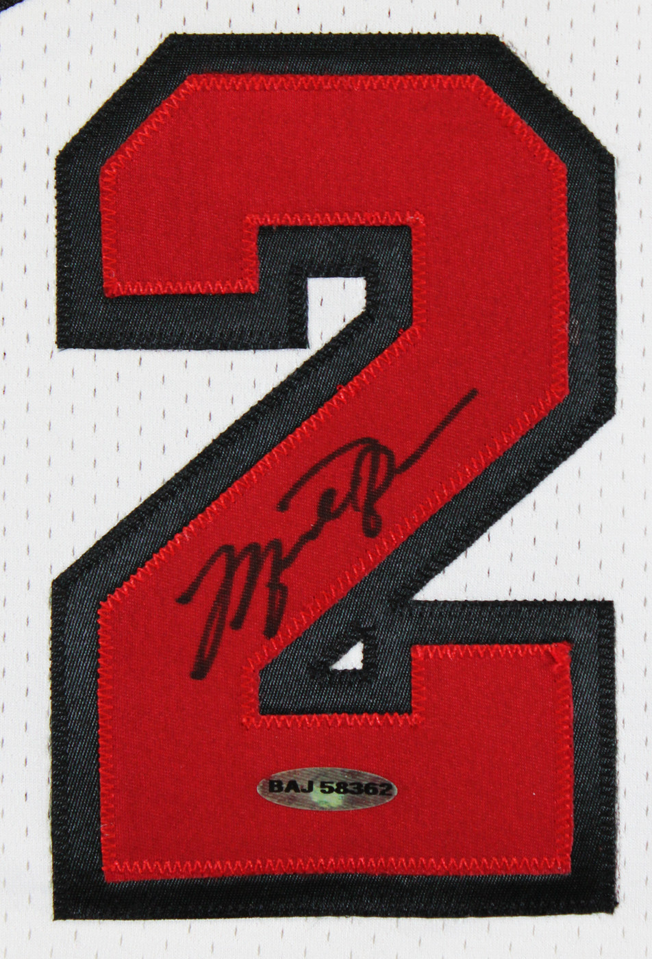 Bulls Michael Jordan Signed 97-98 White Nike HWC Authentic Framed Jersey UDA Version 1