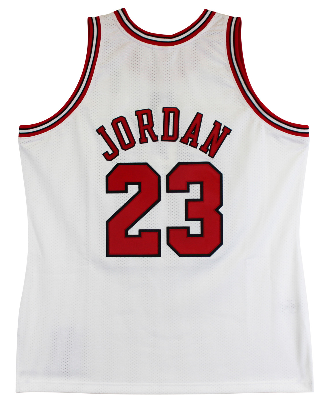 Bulls Michael Jordan Signed 97-98 White Nike HWC Authentic Framed Jersey UDA Version 1