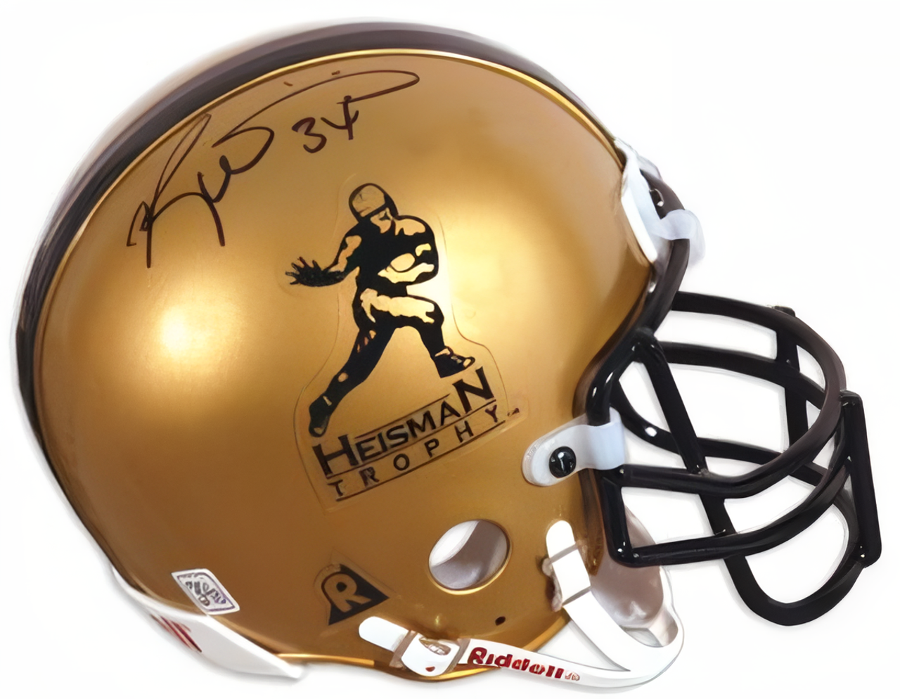 Ricky Williams Signed Heisman Authentic Mini Helmet  Mounted Hologram