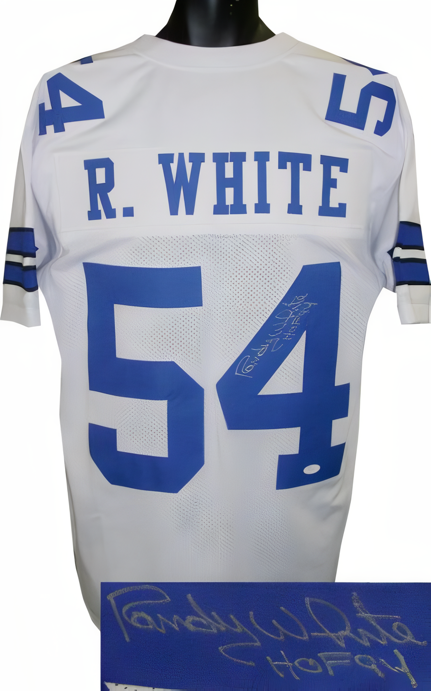 Randy White Signed White Tb Custom Stitched Pro Style Football Jersey Hof 94 Xl  Jsa Hologram