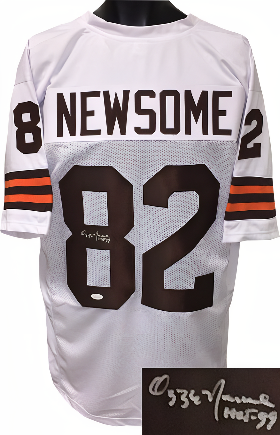 Ozzie Newsome Signed White Tb Custom Stitched Pro Style Football Jersey Hof 99 Xl  Jsa Hologram