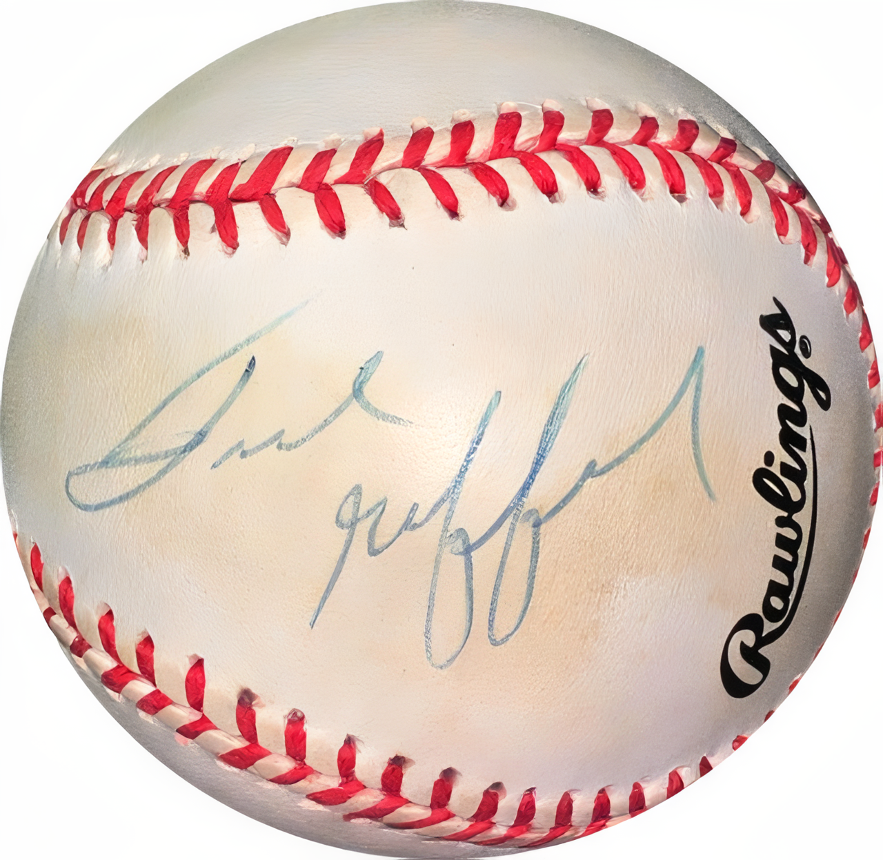 Frank Gifford Signed Ronl Rawlings Official National League Baseball Toned/Light Sig  Jsa Hologram #Ee41792 (New York Giants)