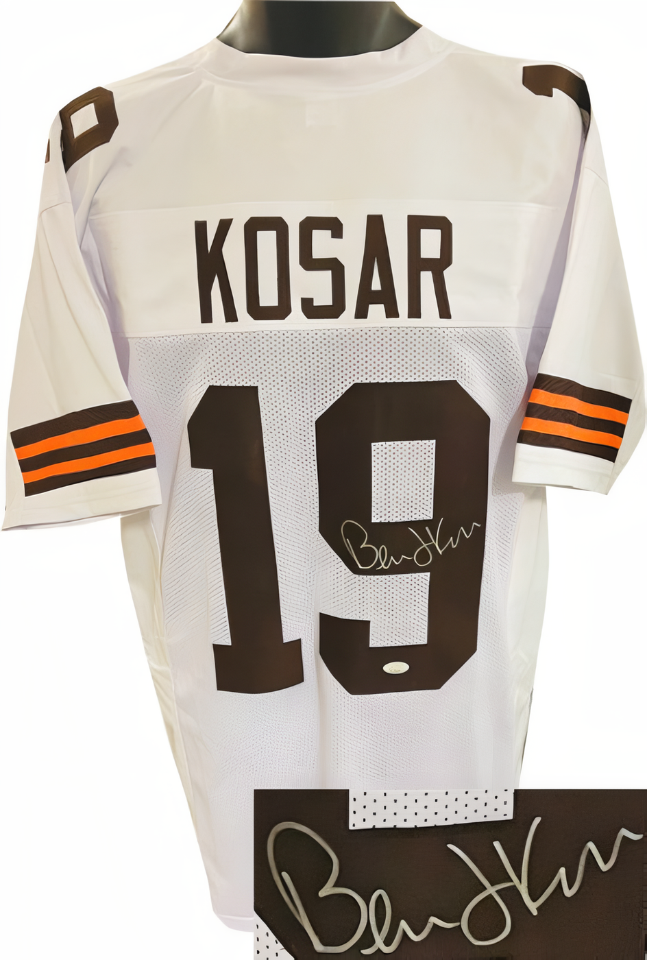 Bernie Kosar Signed White Tb Custom Stitched Pro Style Football Jersey Xl  Jsa Witnessed Hologram