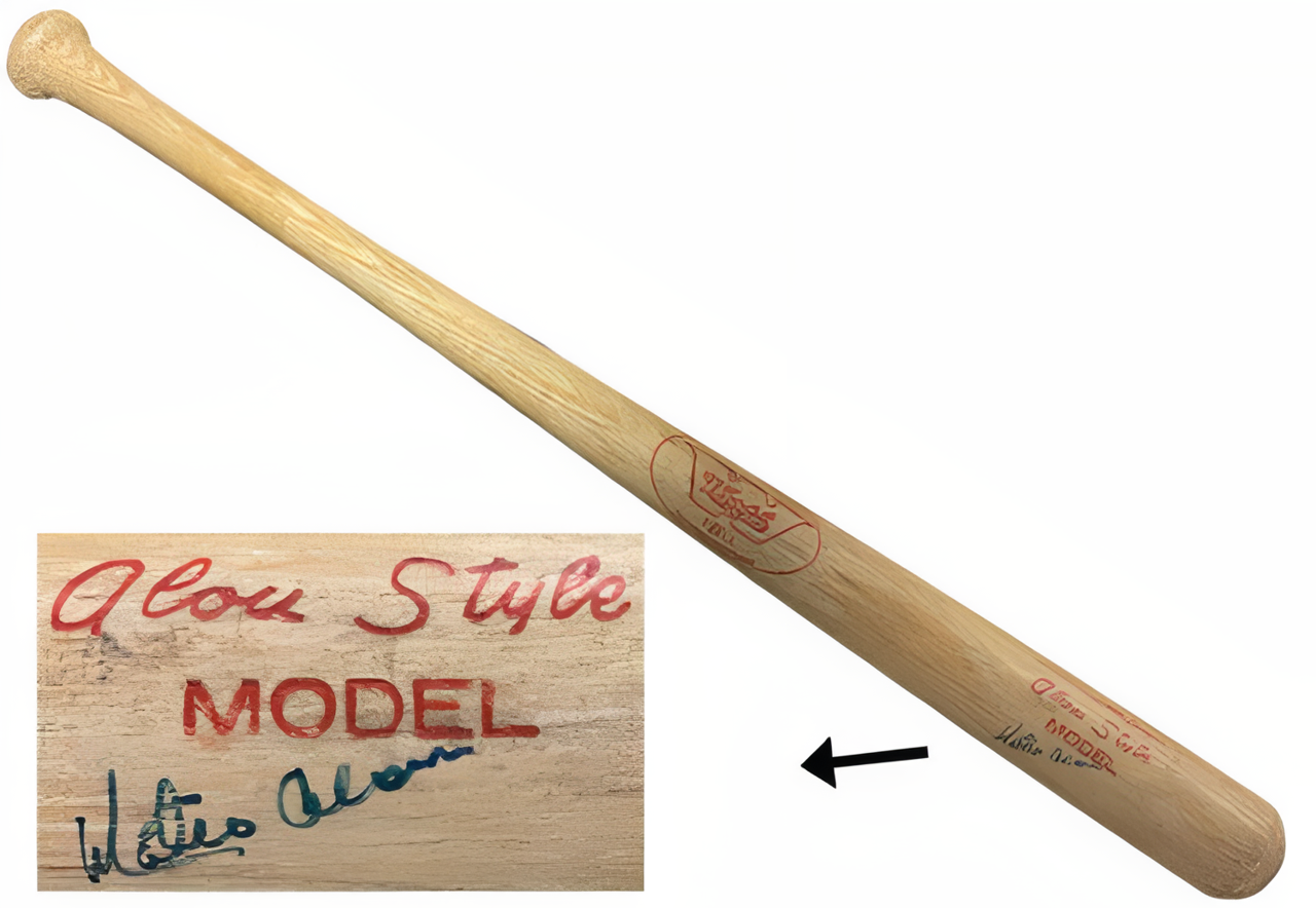 Mateo “Matty” Alou Signed Rare Vintage Worth 100 Ll Little League Alou Style Model 29” Bat (Cardinals/Pirates)