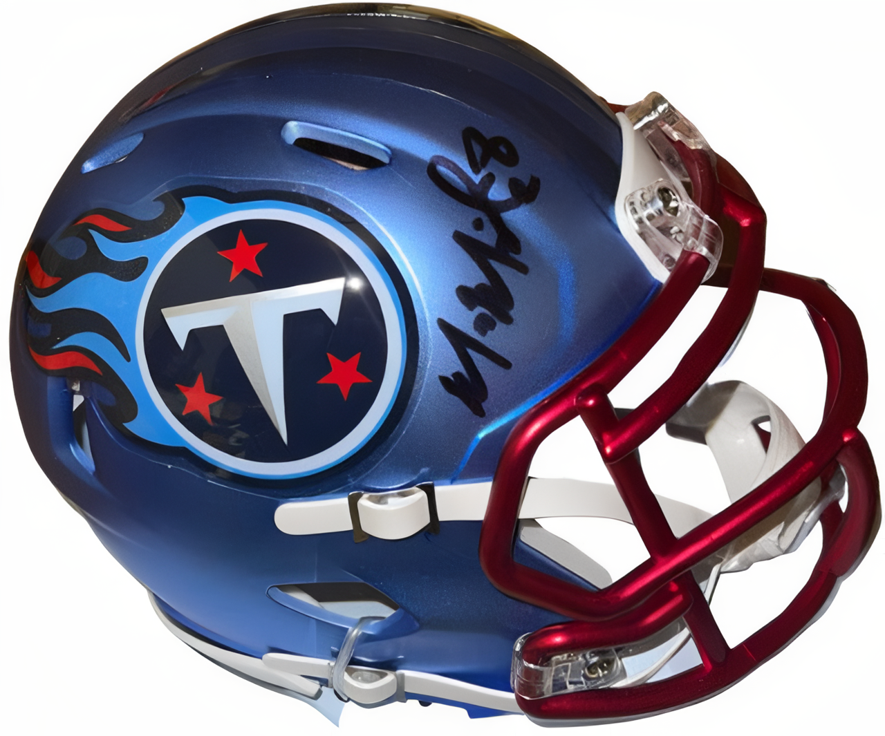 Marcus Mariota Signed Tennessee Titans Blue Flash Speed Mini Helmet #8  Jsa Witnessed #Wp967609