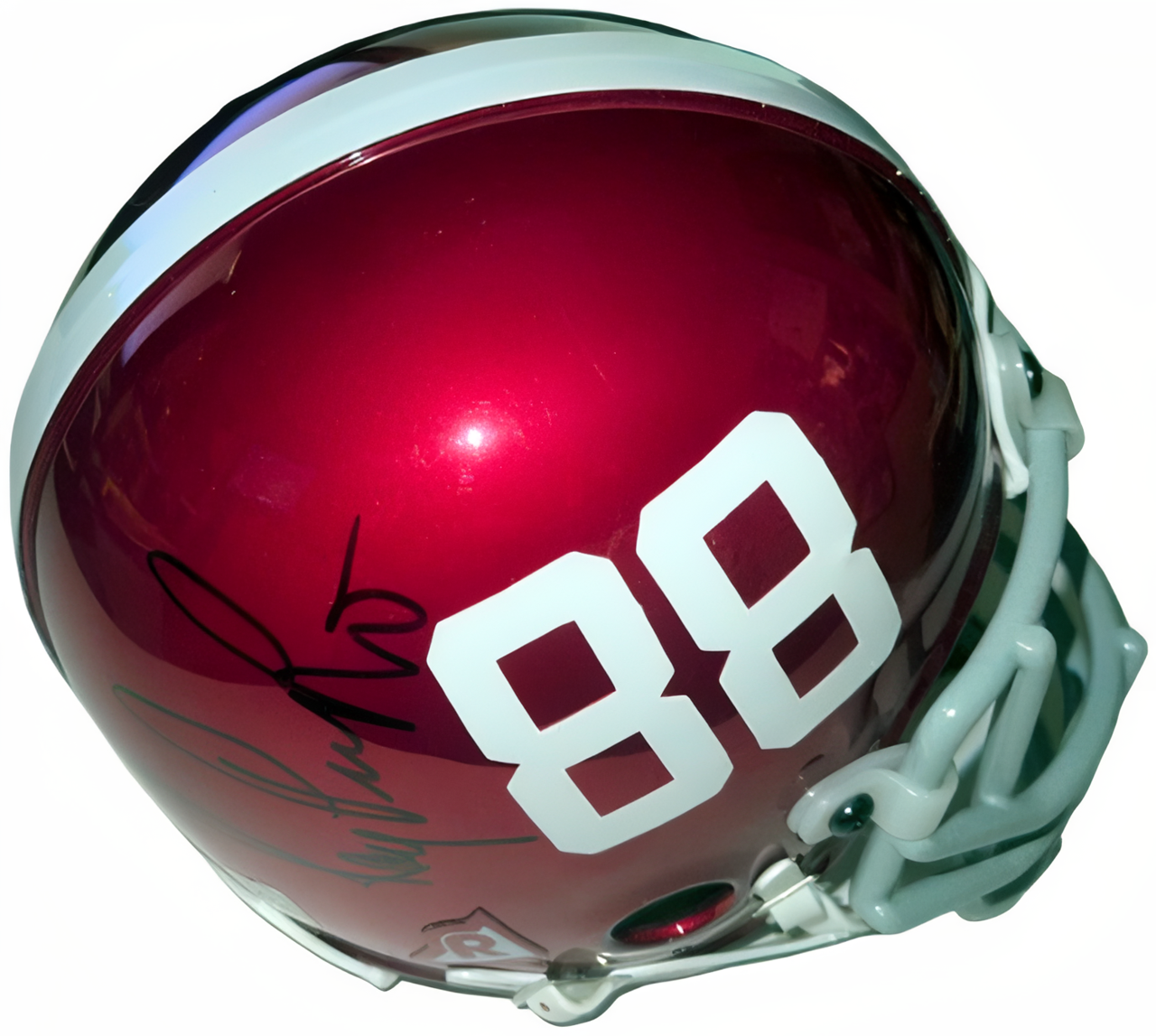 Ray Perkins Signed Alabama Crimson Tide Riddell Chrome #88 Mini Helmet Ltd  Coa