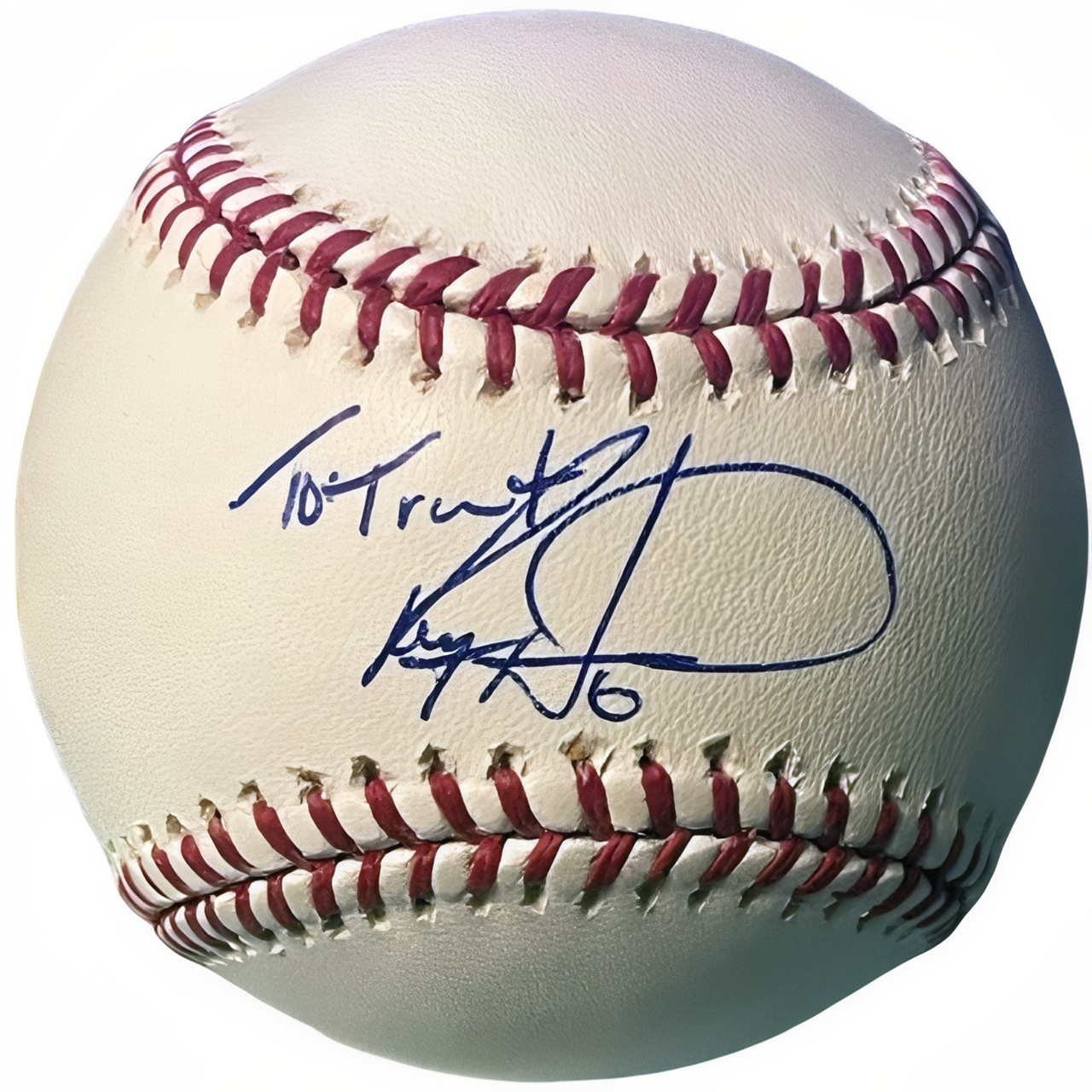 Ryan Howard Signed Official Rawlings Major League Baseball To Trent  Coa (Phillies/Roy/Nlmvp/Wsc/3 Xas)