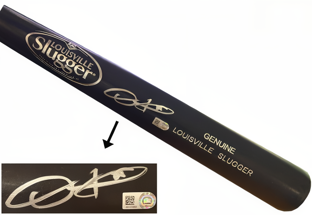 Dexter Fowler Signed Louisville Slugger Black Pro Model 34” Bat– Mlb Authentic Holo (Cubs/2016 As & Ws Champs/Cardinals/Angels)