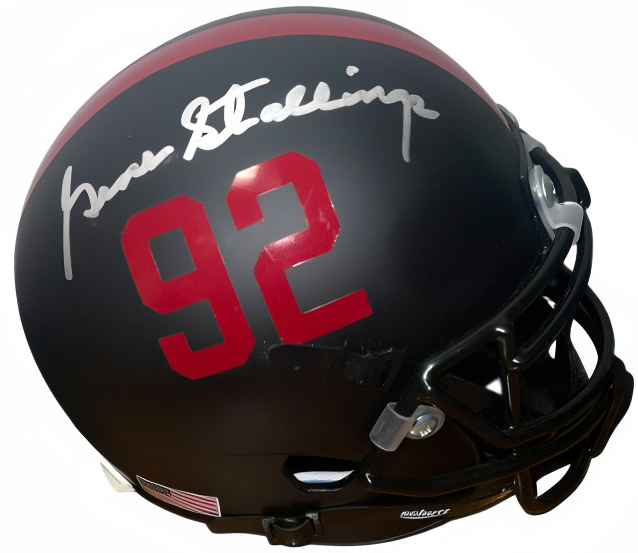 Gene Stallings Signed Alabama Crimson Tide Authentic Custom Schutt Black Mini Helmet #92  Coa