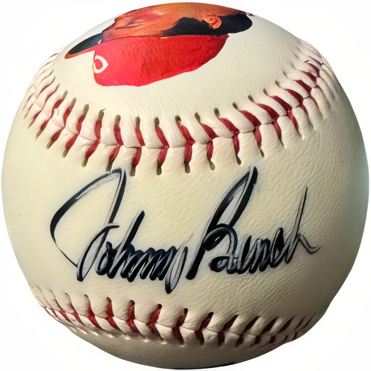 Johnny Bench Signed Fotoball Usa Mlb Baseball  /500  Light Sig  Fotoball Usa Coa (Cincinnati Reds)