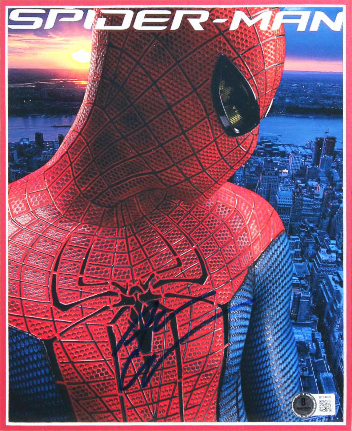 Andrew Garfield The Amazing Spider-Man Signed 8x10 Framed Photo