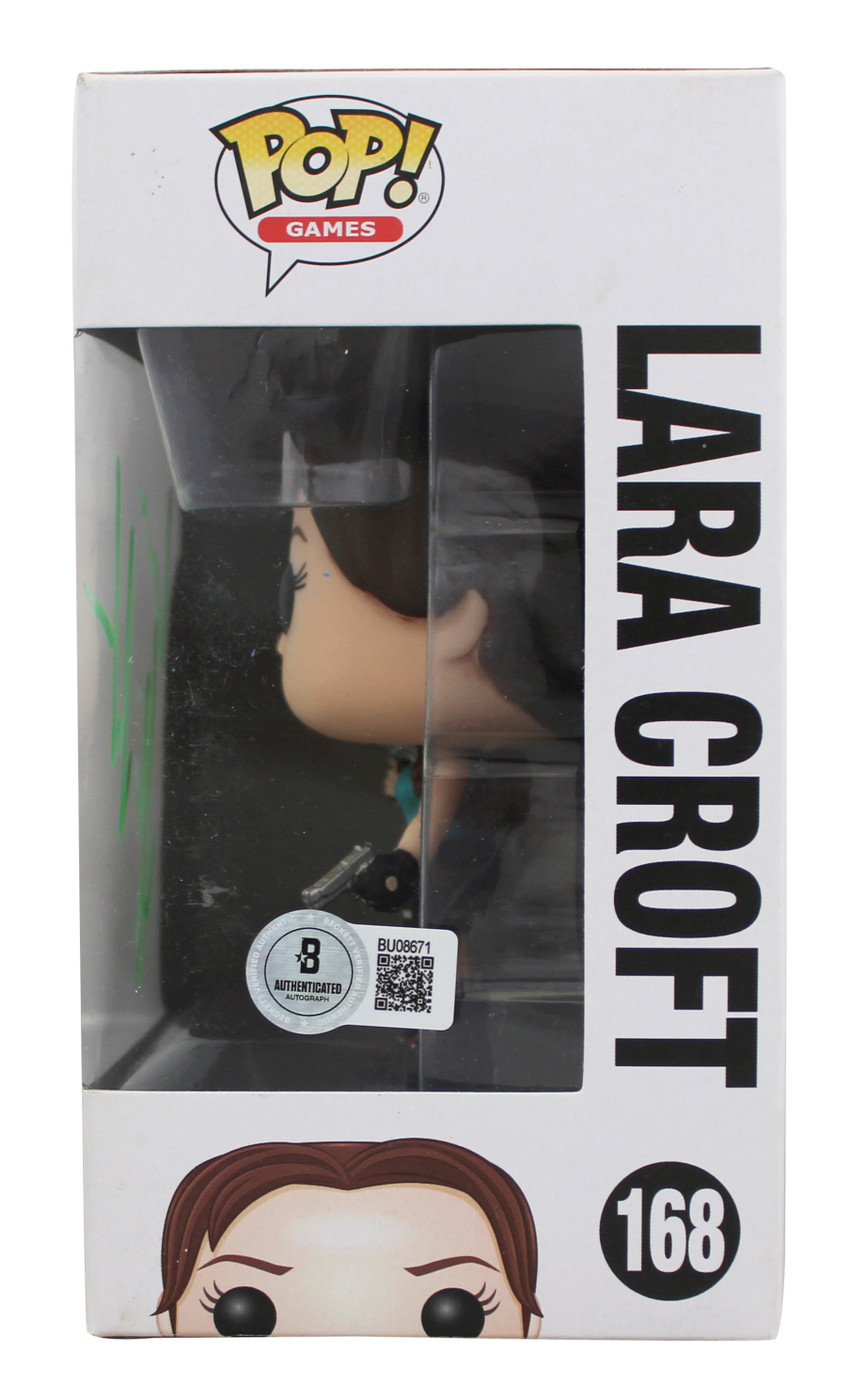 Alicia Vikander Tomb Raider Signed Lara Croft #168 Funko Pop Figure BAS #BU08671
