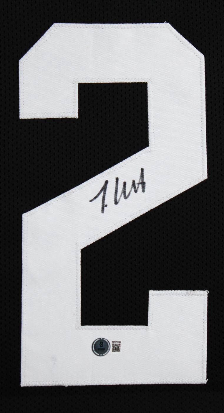 Travis Hunter Authentic Signed Black Pro Style Framed Jersey BAS Witnessed