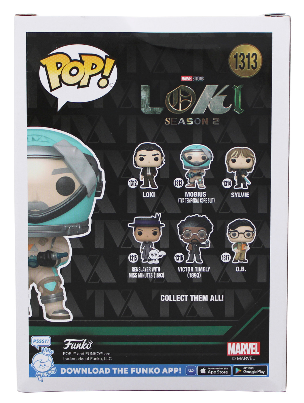 FUNKO POP ロキ 直筆サイン Owen Wilson Loki Signed Mobius #1313 Funko Pop Vinyl Figure BAS