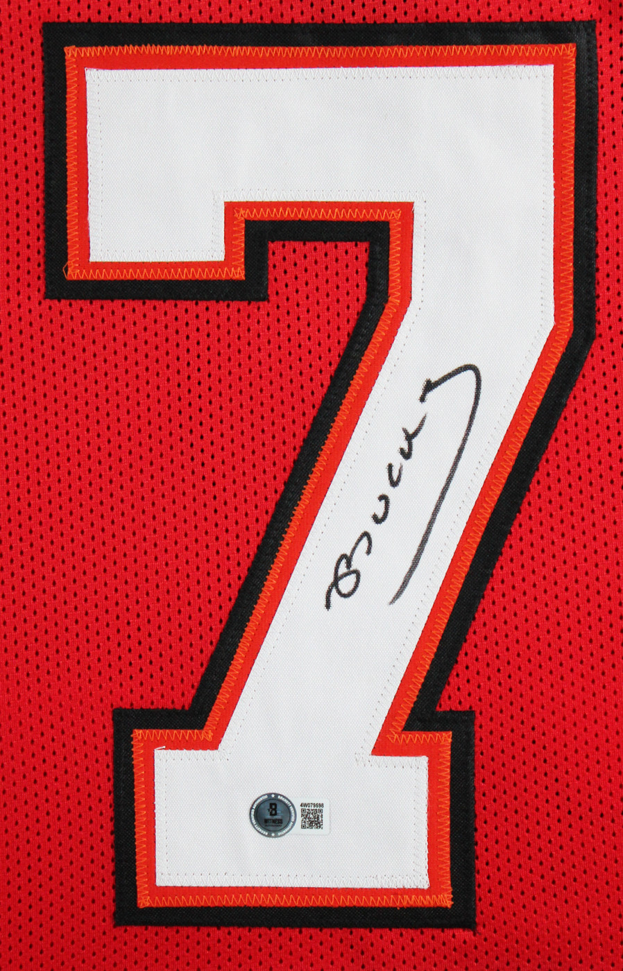 Bucky Irving Authentic Signed Red Pro Style Framed Jersey BAS