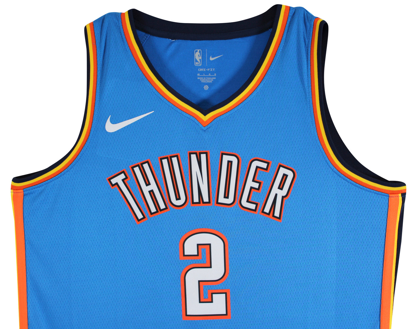 Thunder Shai Gilgeous-Alexander Signed Blue Nike Icon Ed. Jersey