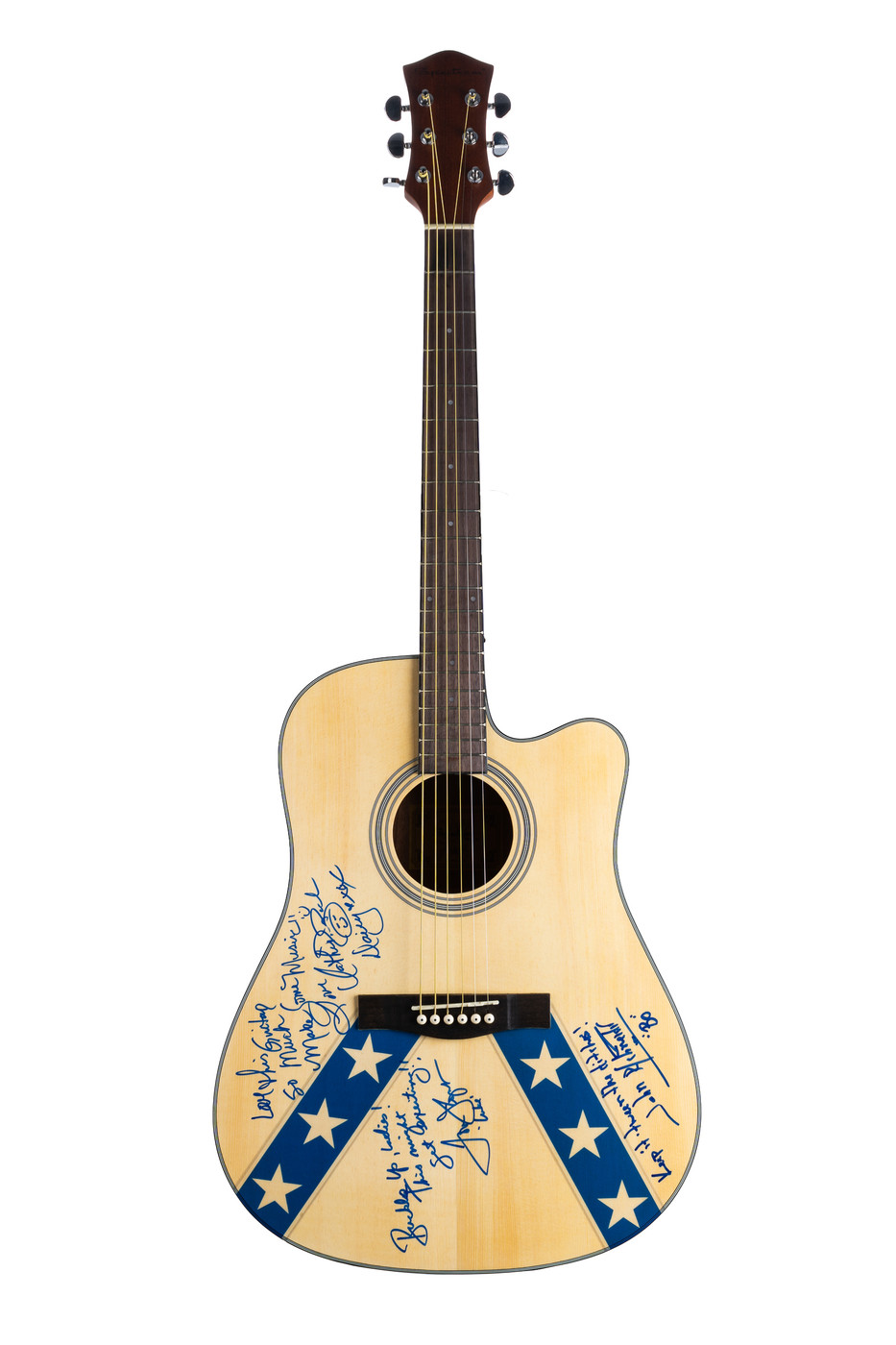 Dukes of Hazzard Signed Acoustic Guitar