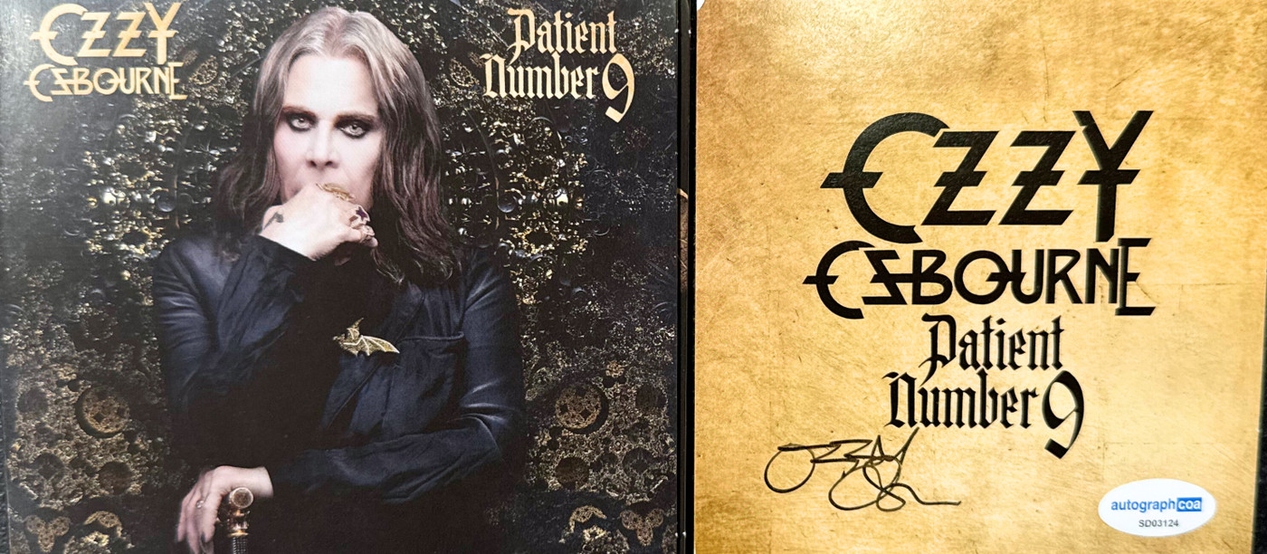 Signed Ozzy Osbourne CD "Patient Number 9"