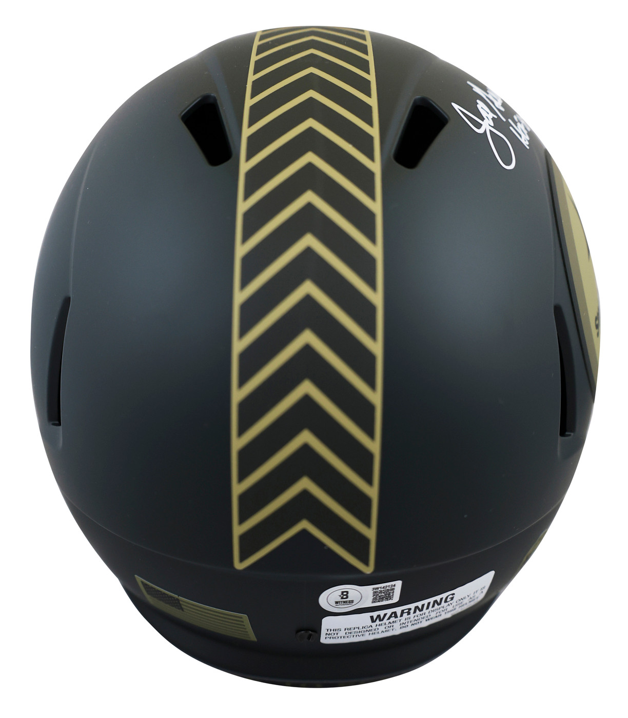 Steelers Joe Greene "HOF 87" Signed STS IV Full Size Speed Rep Helmet BAS Wit