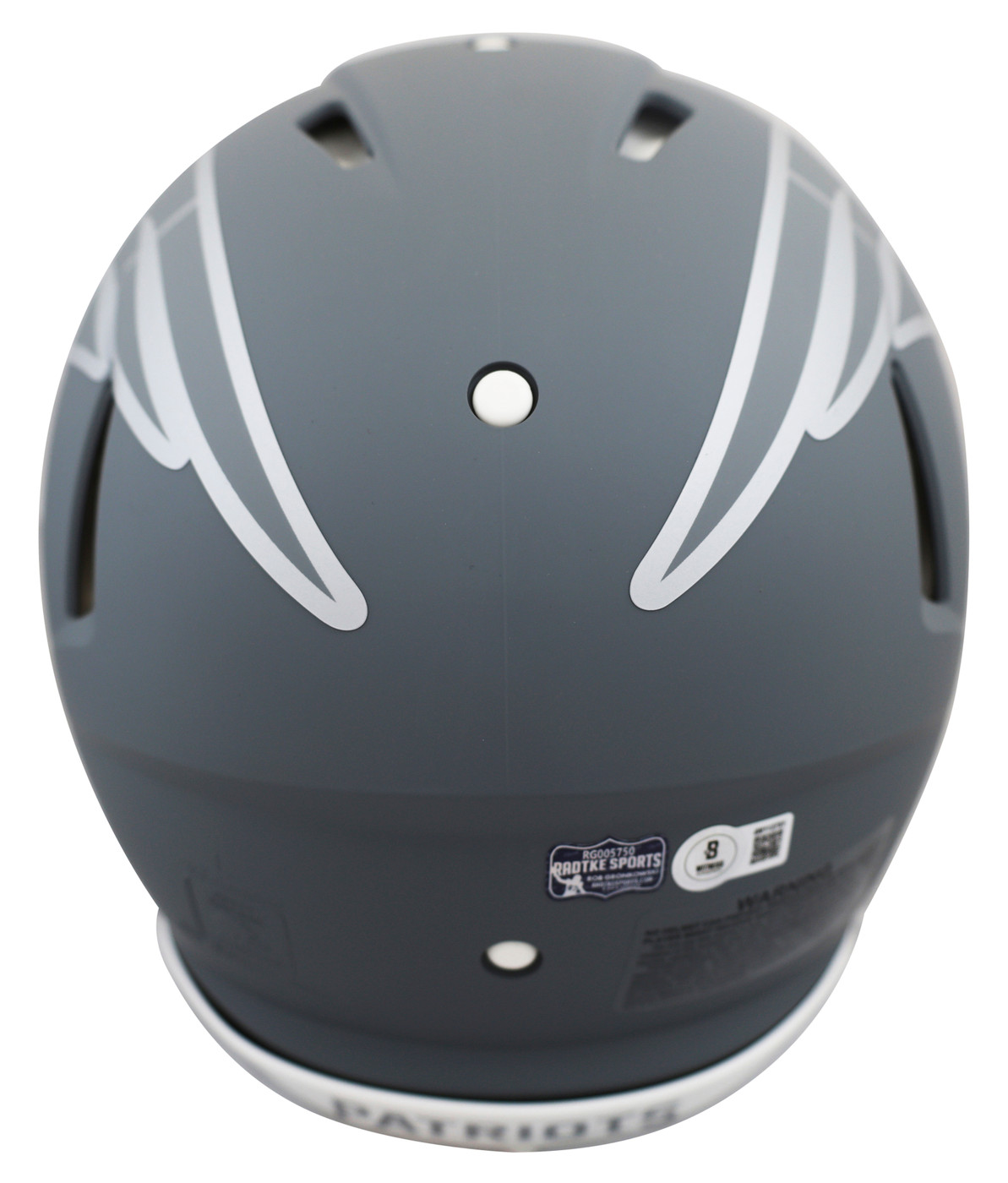 Patriots Rob Gronkowski Signed Slate Full Size Speed Proline Helmet BAS Witness