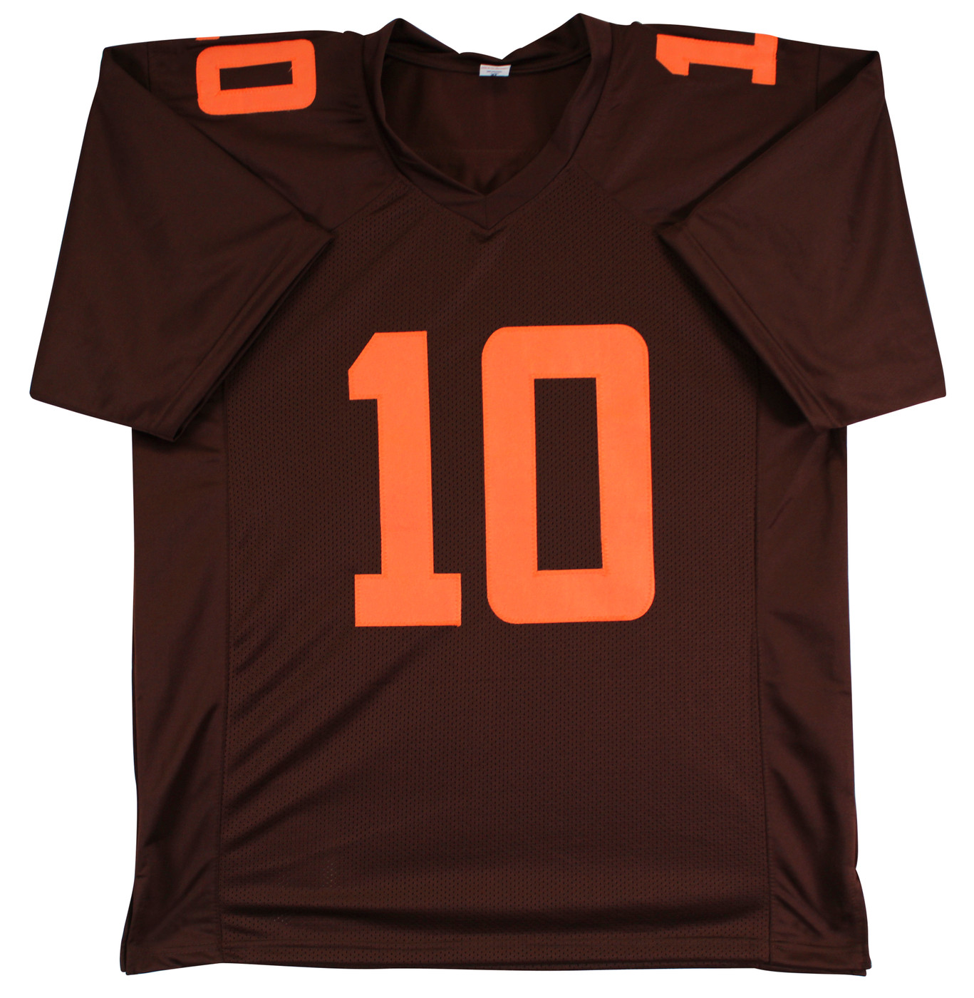 Quinshon Judkins Signed Brown Color Rush Pro Style Jersey BAS