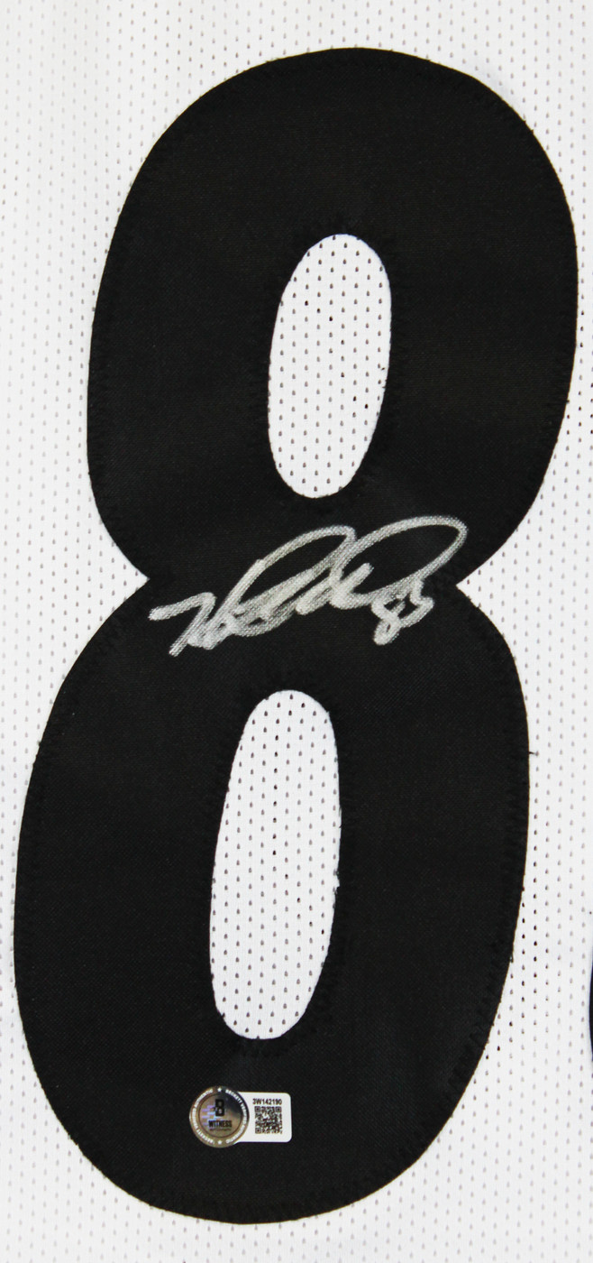 Heath Miller Authentic Signed White Pro Style Jersey Autographed BAS Witnessed