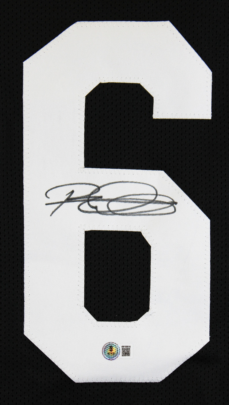 Rod Woodson Authentic Signed Black Pro Style Jersey Autographed BAS Witnessed