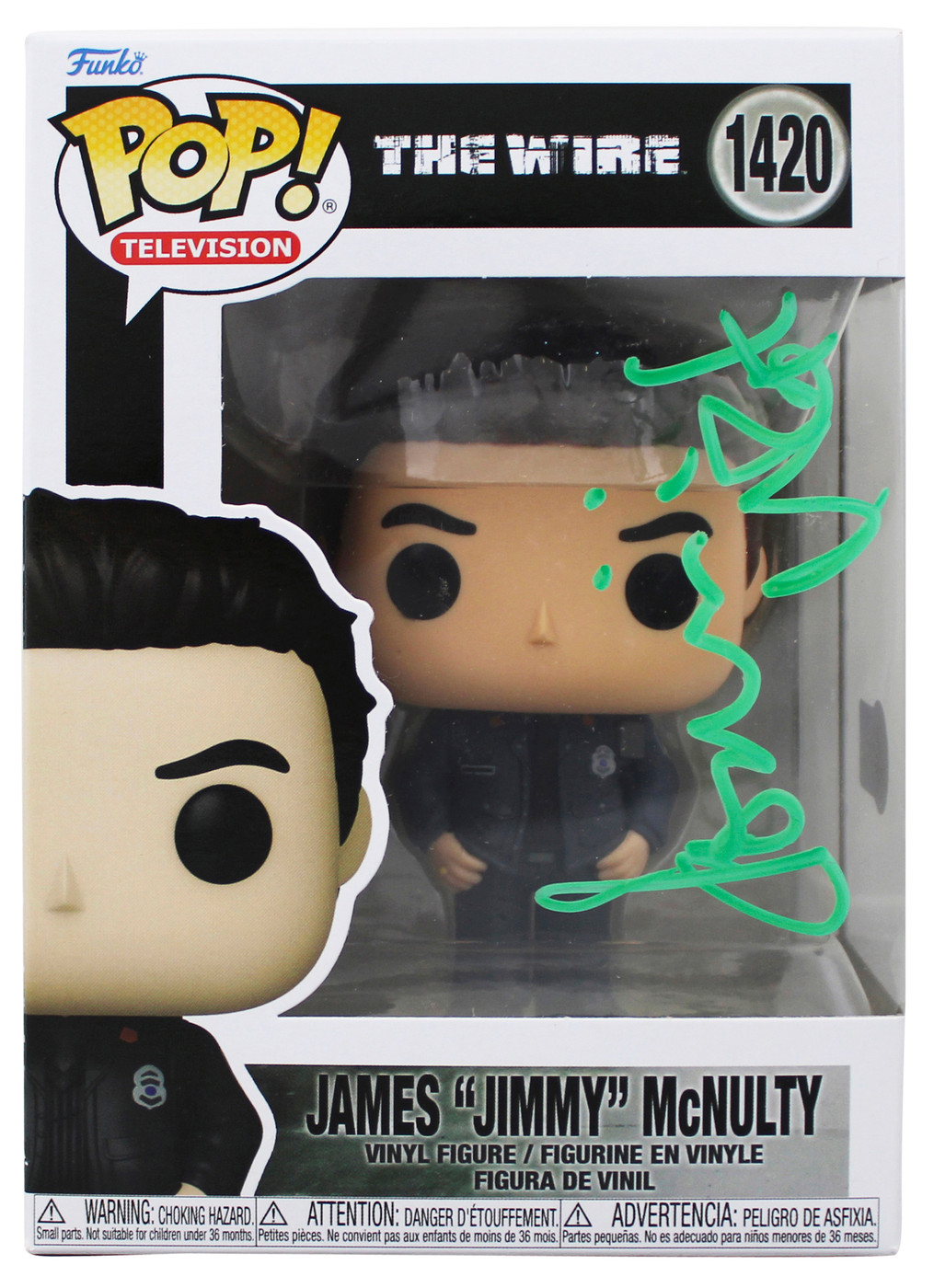 Dominic West The Wire Signed James McNulty #1420 Funko Pop Vinyl Figure BAS