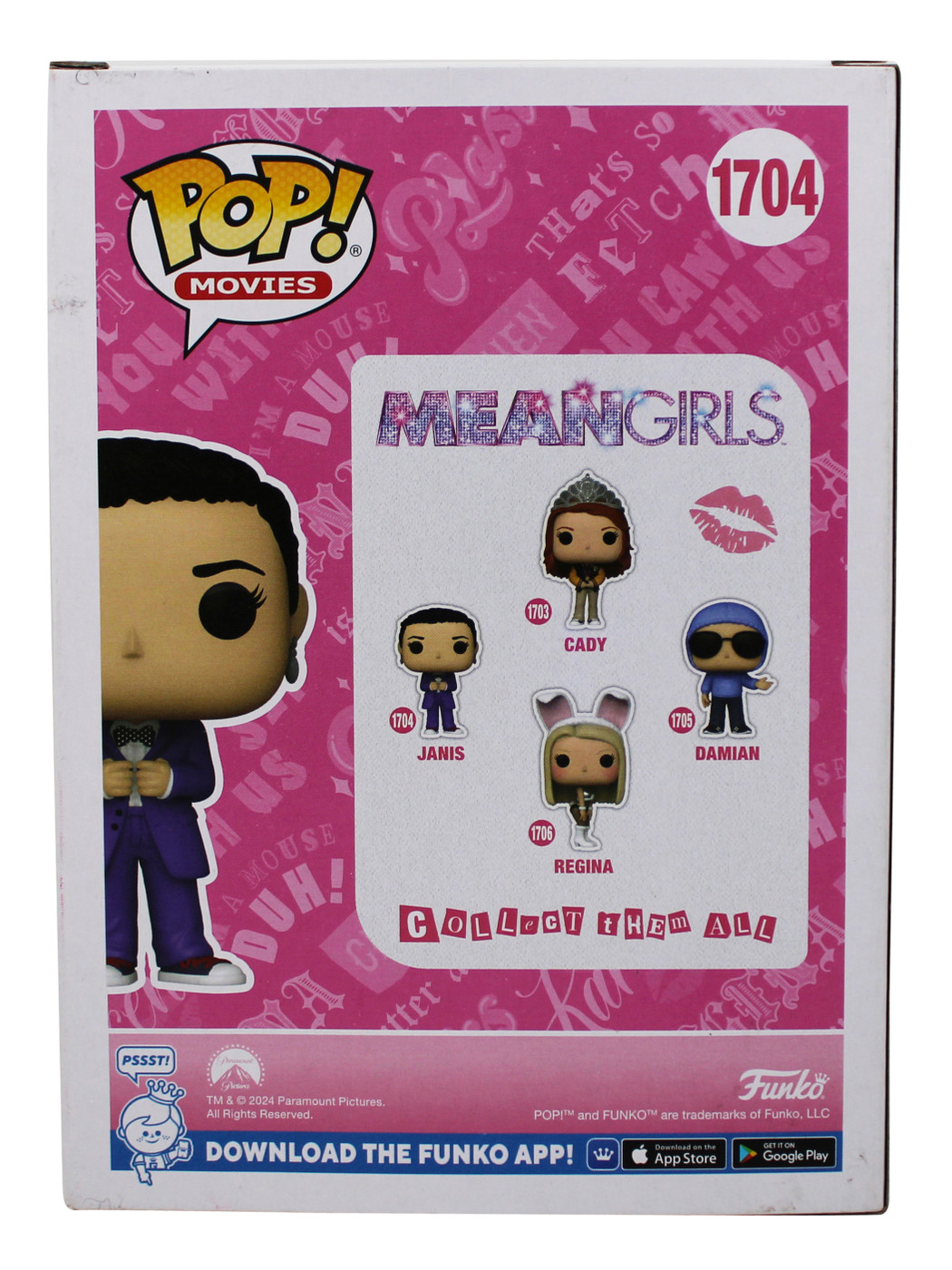 Lizzy Caplan Mean Girls Signed Janis #1704 Funko Pop Vinyl Figure