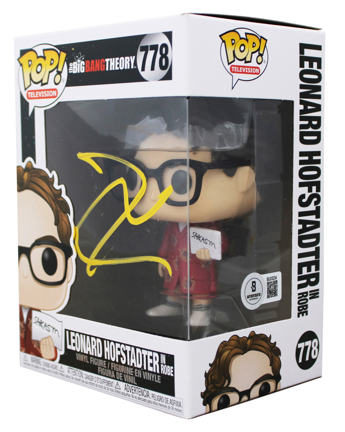 Johnny Galecki The Big Bang Theory Signed #778 Funko Pop Vinyl