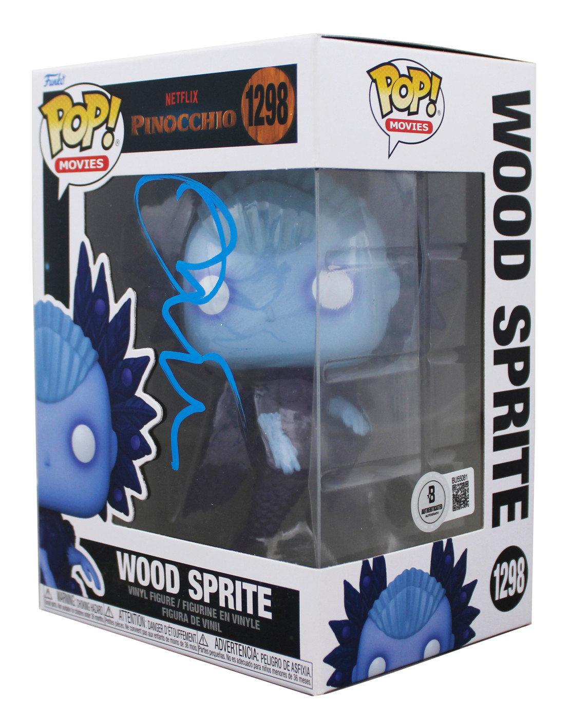 Tilda Swinton Pinocchio Signed Wood Sprite #1298 Funko Pop Vinyl