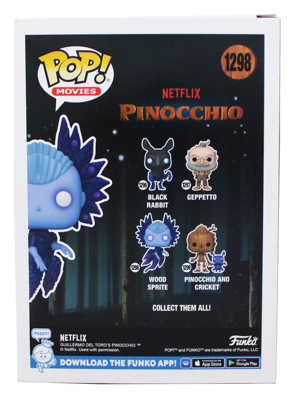 Tilda Swinton Pinocchio Signed Wood Sprite #1298 Funko Pop Vinyl