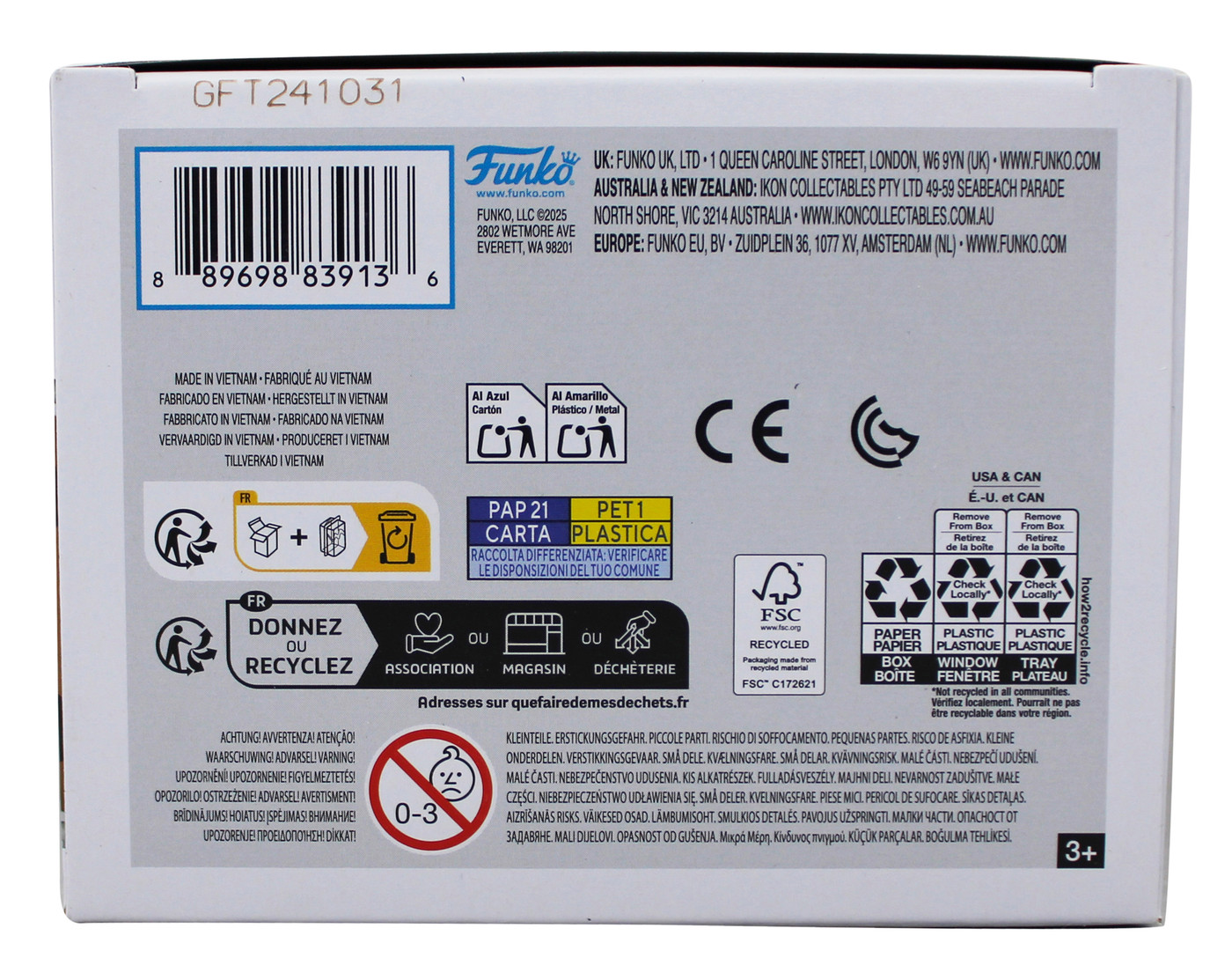 Falcons Bijan Robinson Signed #301 Funko Pop Vinyl Figure BAS Witness #2W911791