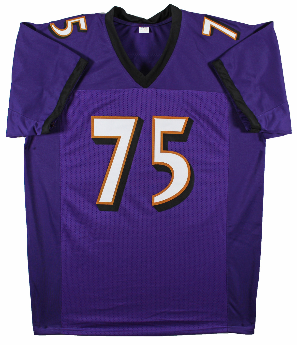 Jonathan Ogden "HOF 13" Authentic Signed Purple Pro Style Jersey BAS Witnessed