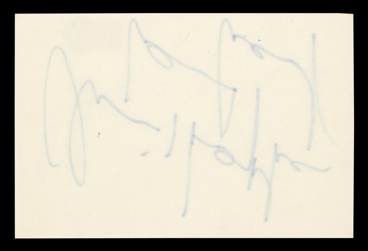 Christopher Lambert Highlander Authentic Signed 3x5 Index Card BAS