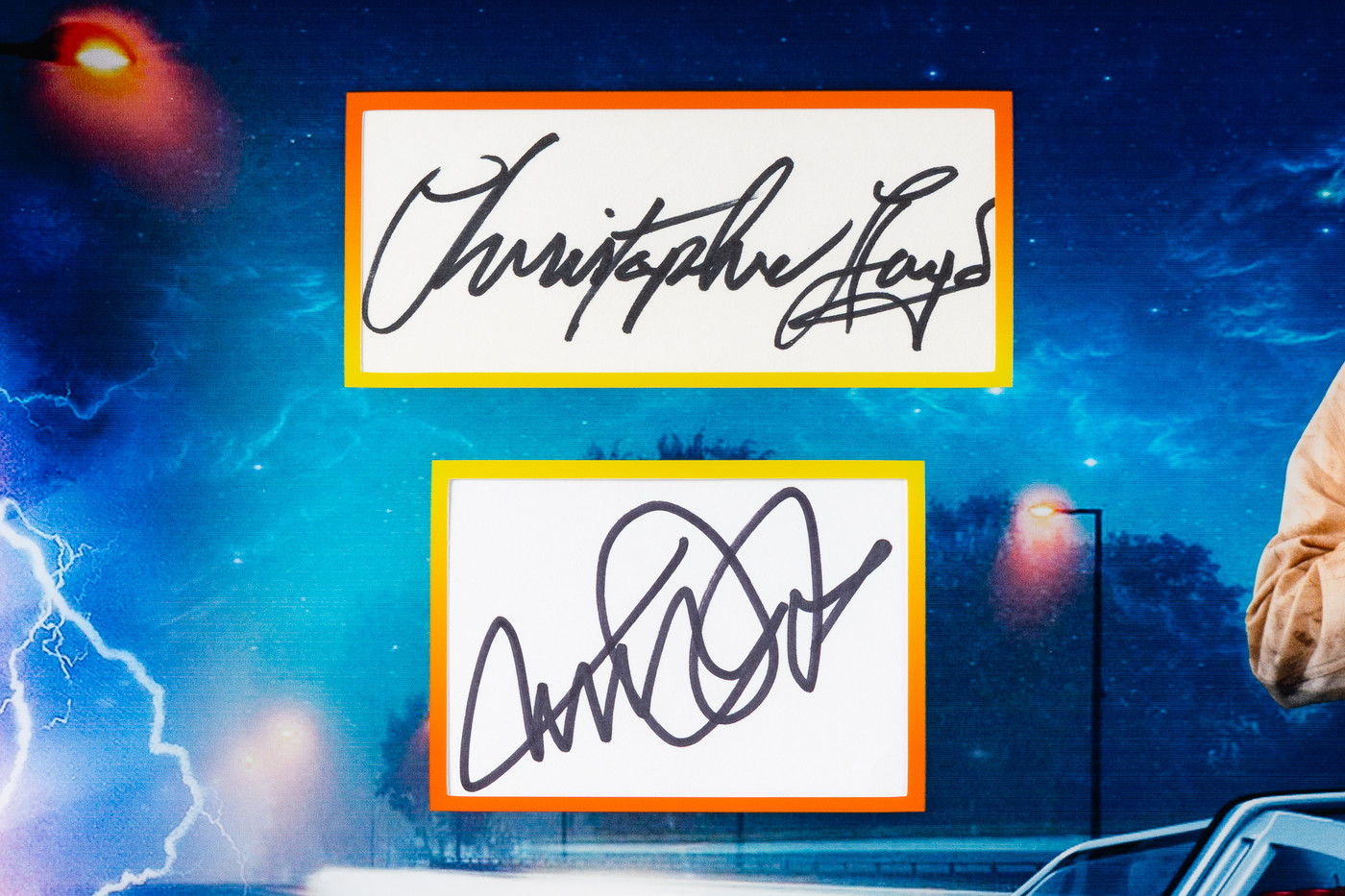 Dual-Signed Custom Framed Cut Display: Michael J. Fox
