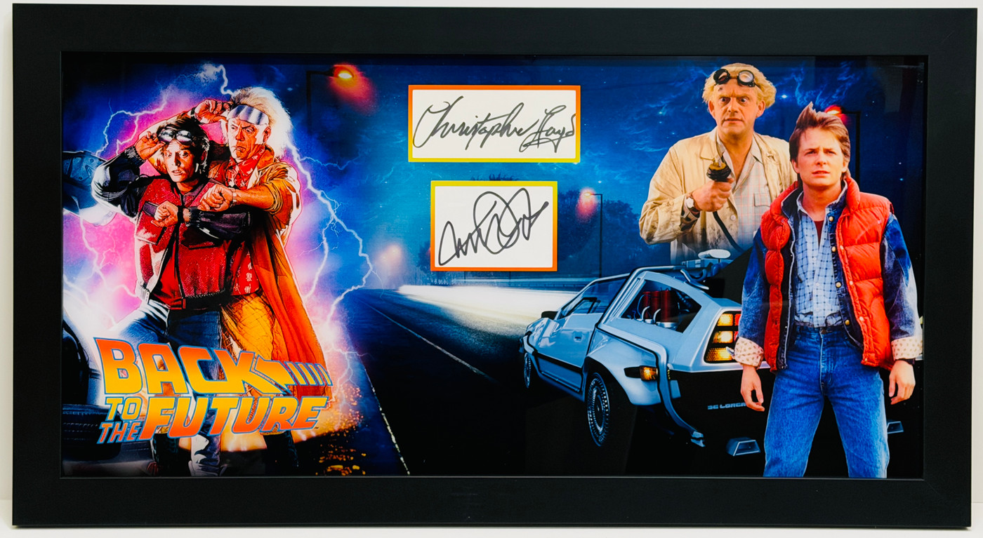Back to the Future Dual-Signed Display